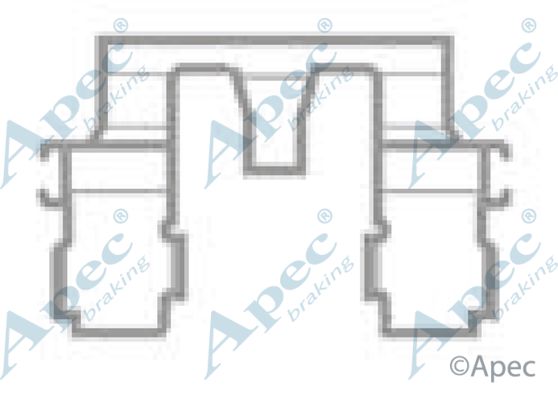 APEC BRAKING Комплектующие, колодки дискового тормоза KIT413